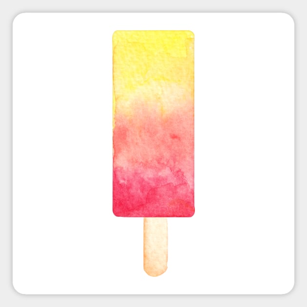 Popsicle Watercolor Magnet by shoko